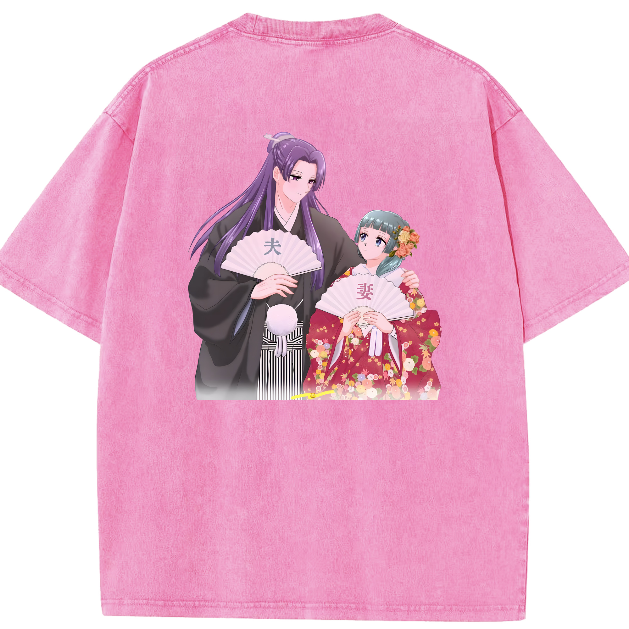 （画像用） 薬屋のひとりごと The Apothecary Diaries 綿100% ヴィンテージ風 半袖Tシャツ（背面プリント）